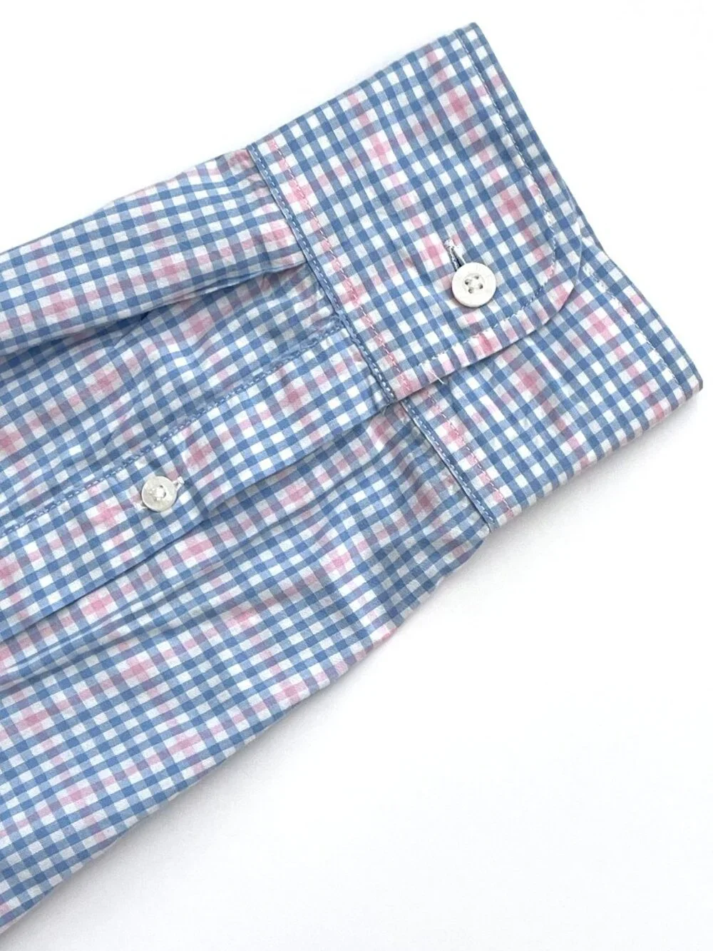 J.Crew Slim Fit Button Down Shirt Blue Pink Check Large
